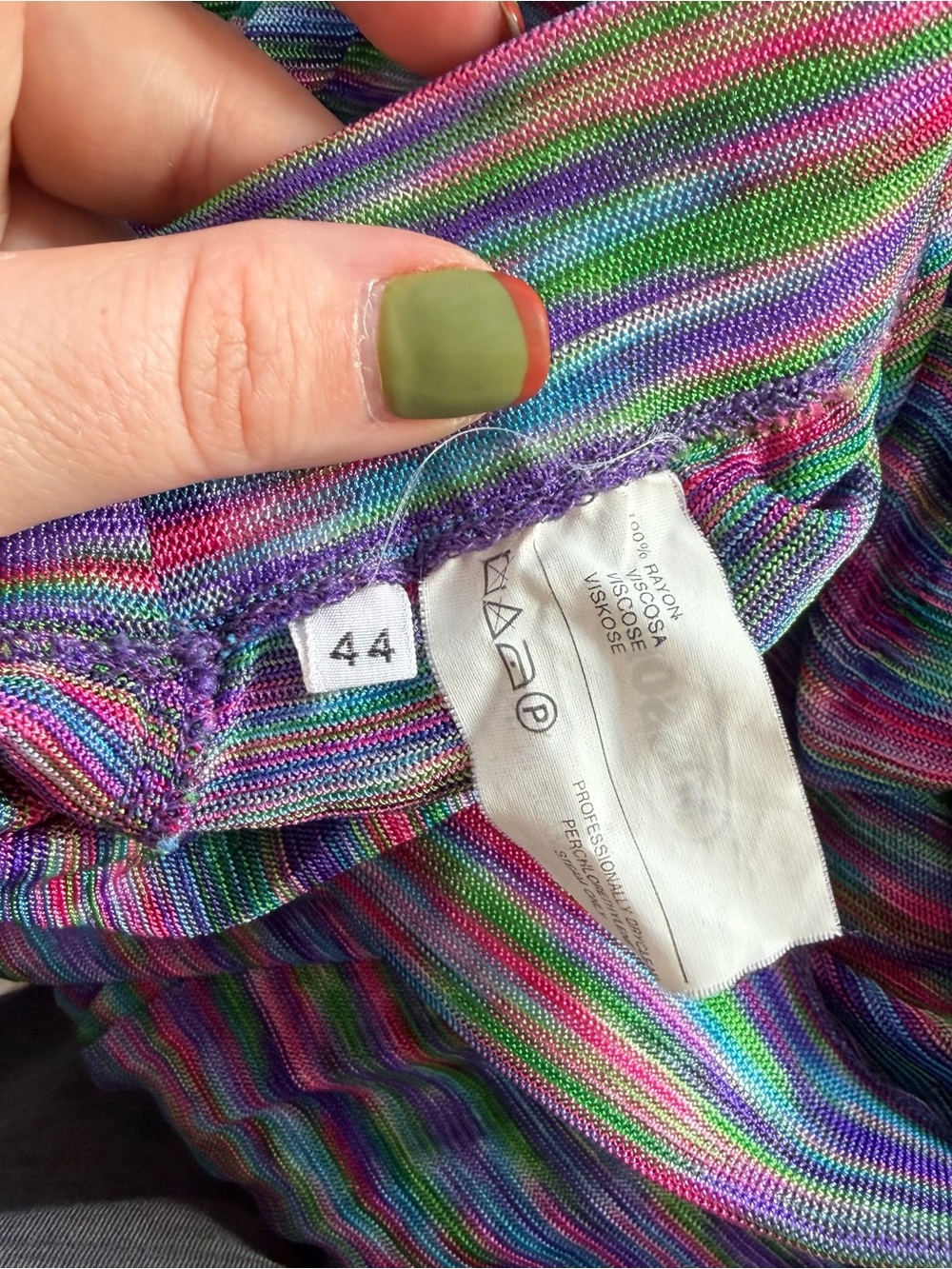 missoni vintage 70s shimmer wide leg pants - Picture 7 of 9